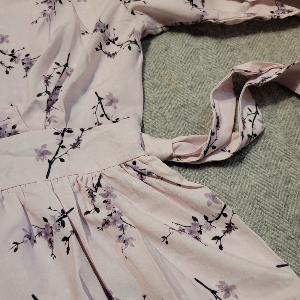 ✨️Pink Floral Ruffle Dress - Picture 5 of 7